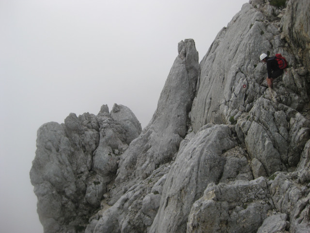 Foto: Wolfgang Lauschensky / Wandertour / Skrlatica 2740m / ausgesetzter zapfengesicherter Abstieg / 20.09.2009 21:28:21