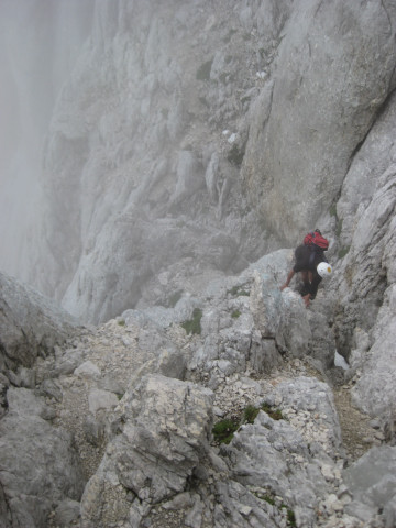 Foto: Wolfgang Lauschensky / Wandertour / Skrlatica 2740m / die letzten Meter zum Kar / 20.09.2009 21:28:09