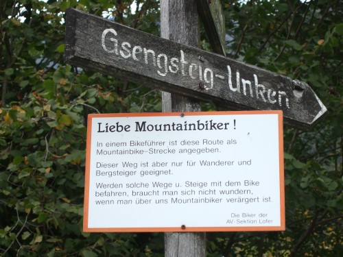 Foto: hofchri / Mountainbike Tour / Rund um das Sonntagshorn über Sellarnalm (1215m) / wer da kein schlechtes Gewissen bekommt / 12.10.2009 18:32:57