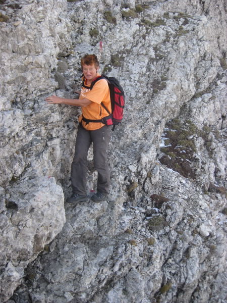 Foto: Wolfgang Lauschensky / Wandertour / Monte Pelf 2502m / kurz etwas ausgesetzte I° Kletterei / 31.10.2009 14:16:25