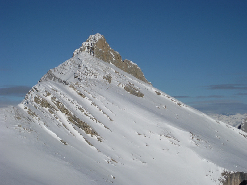 Foto: Wolfgang Lauschensky / Ski Tour / Zehnerspitze 3026m, (Sasso delle Dieci) / Zehner vom Heiligkreuzkofel aus gesehen / 12.12.2009 18:44:25
