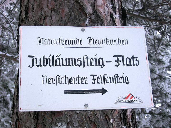 Foto: Andreas Koller / Klettersteigtour / Jubiläumssteig Winterbegehung (700 m) / 14.01.2010 02:06:31