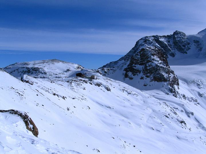 Foto: Andreas Koller / Skitour / Munt Pers und Gletscherabfahrt (3207 m) / Blick zur Diavolezza / 07.02.2010 17:38:39
