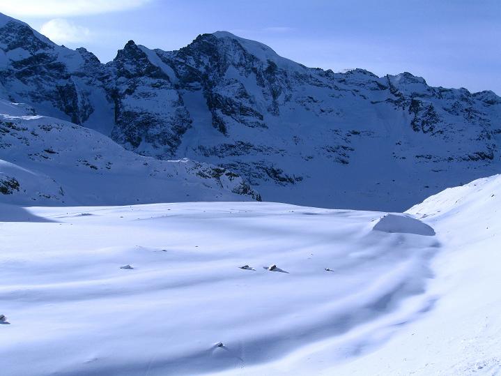 Foto: Andreas Koller / Skitour / Munt Pers und Gletscherabfahrt (3207 m) / Piz Morteratsch (3751 m) / 07.02.2010 17:15:57