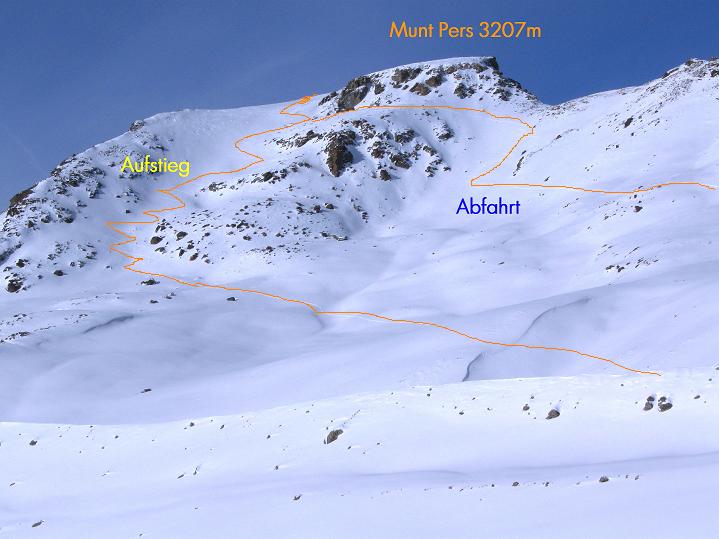 Foto: Andreas Koller / Skitour / Munt Pers und Gletscherabfahrt (3207 m) / 07.02.2010 17:14:03
