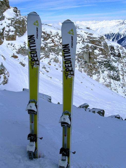 Foto: Andreas Koller / Skitour / Piz Corvatsch (3451 m) / Skidepot / 09.02.2010 00:17:14