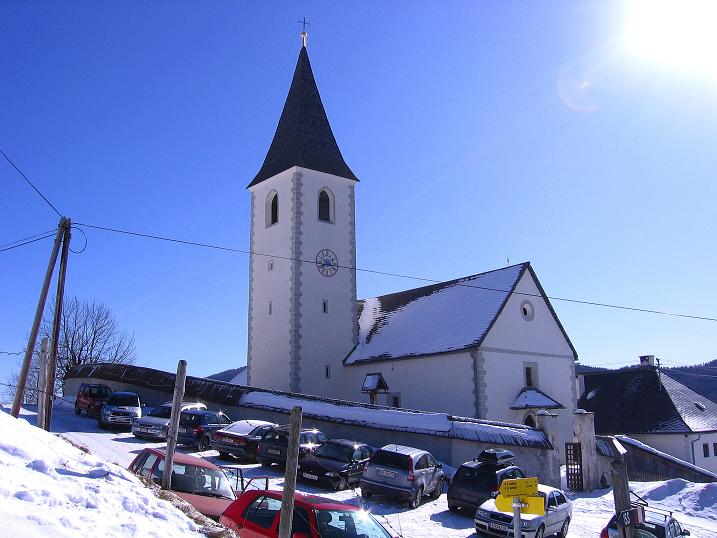 Foto: Andreas Koller / Skitour / Großer Speikkofel (2270 m) und Brett Höhe (2320 m) / Ausgangspunkt St. Lorenzen Kirche / 25.02.2010 16:53:00