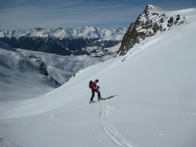 Foto: Wolfgang Lauschensky / Skitour / Litznerspitze (3205m) / Steilstufe zur Scharte zwischen Remsspitze und Litznerspitze / 06.03.2010 12:19:26