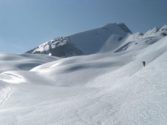 Foto: Wolfgang Lauschensky / Skitour / Monte Sella di Sennes oder Muntejela de Senes (2787m) / Firn am Muntejela / 13.04.2010 18:14:29