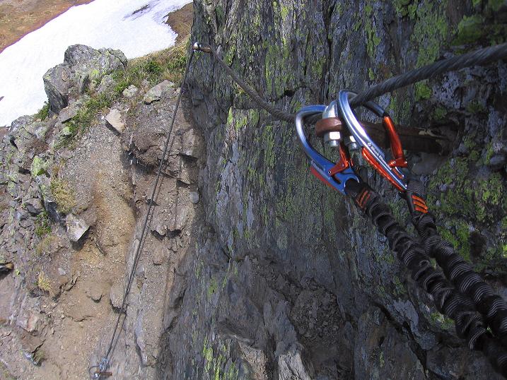 Foto: Andreas Koller / Klettersteigtour / Dohlen-Klettersteig auf den Hohen Trieb (2199 m) / Steiler Einstieg / 10.06.2010 22:54:07