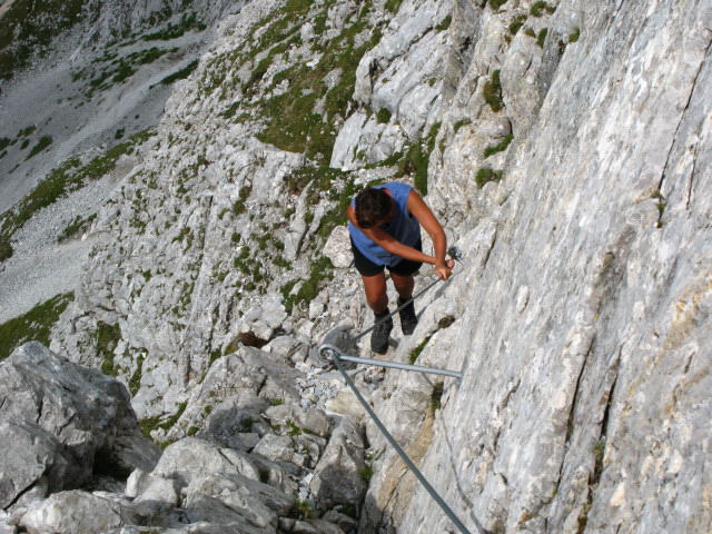 Foto: Wolfgang Lauschensky / Klettersteigtour / Monte Chiadenis 2458m, Überschreitung Ferr.Portogruaro + Ferr.di Guerra / Südwestwand / 01.07.2010 12:08:04