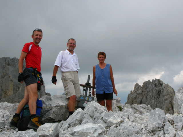 Foto: Wolfgang Lauschensky / Klettersteigtour / Monte Chiadenis 2458m, Überschreitung Ferr.Portogruaro + Ferr.di Guerra / Südgipfel des Monte Chiadenis / 01.07.2010 12:06:36