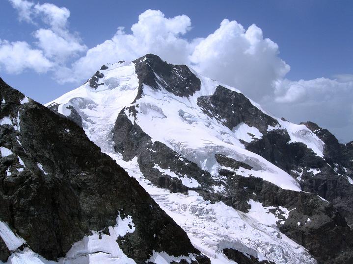 Foto: Andreas Koller / Wandertour / Piz Bernina (4049m) / Piz Bernina vom Fortezzagrat / 14.07.2010 17:10:55