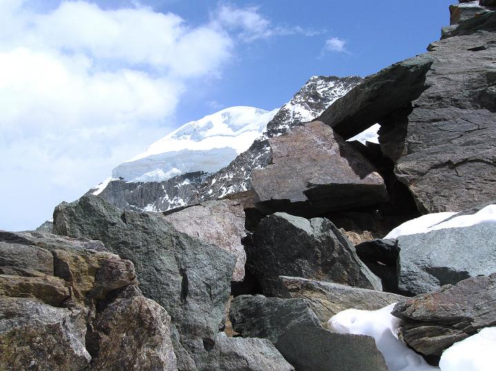 Foto: Andreas Koller / Wandertour / Piz Bernina (4049m) / Piz Palü (3905m) vom Fortezzagrat / 14.07.2010 17:10:30