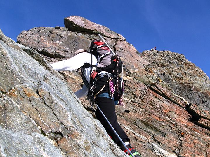 Foto: Andreas Koller / Wandertour / Piz Bernina (4049m) / Klettern am Spalla-Grat / 14.07.2010 17:07:12