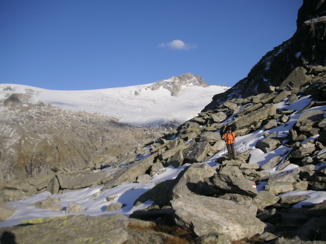 Foto: Wolfgang Lauschensky / Wandertour / Berlinerspitze oder III.Hornspitze 3254m / Schwarzenstein vom Hornrücken / 24.07.2010 15:25:04