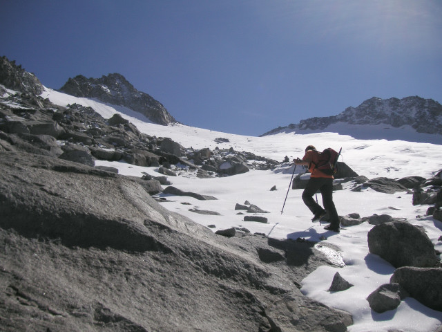 Foto: Wolfgang Lauschensky / Wandertour / Berlinerspitze oder III.Hornspitze 3254m / Beginn des Hornkees / 24.07.2010 15:27:01