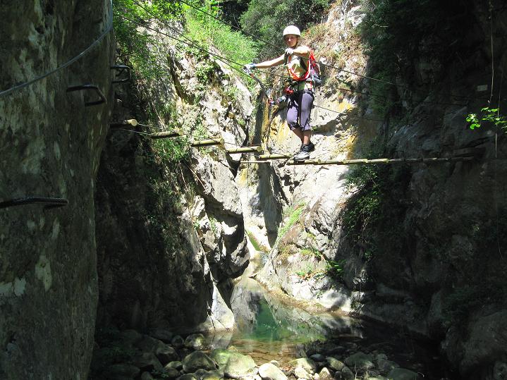 Foto: Andreas Koller / Klettersteigtour / Via ferrata des Canyons de Lantosque (500m) / 19.08.2010 01:49:47