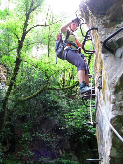 Foto: Andreas Koller / Klettersteigtour / Via ferrata des Canyons de Lantosque (500m) / 19.08.2010 01:47:36
