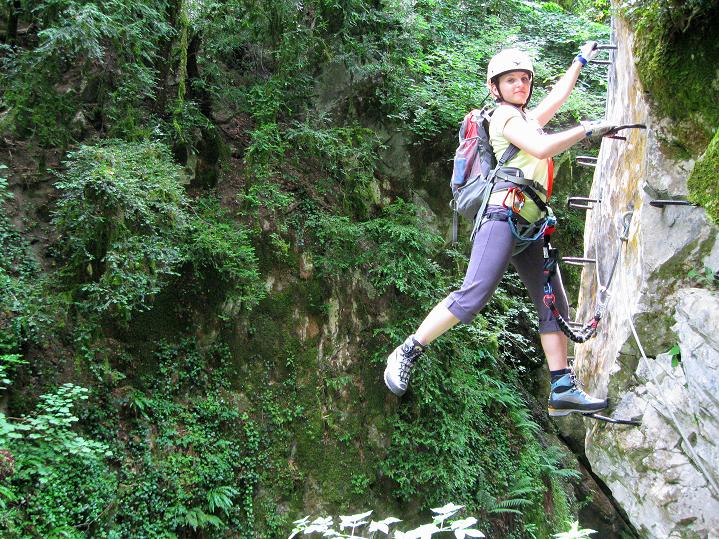 Foto: Andreas Koller / Klettersteigtour / Via ferrata des Canyons de Lantosque (500m) / 19.08.2010 01:47:14