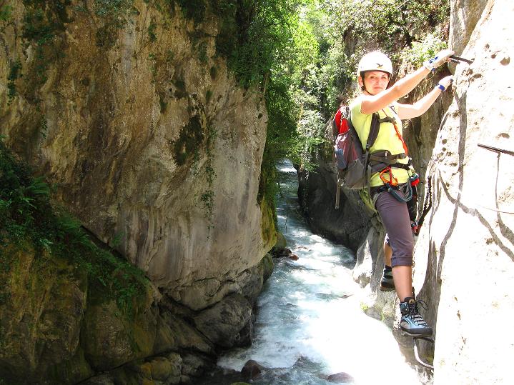 Foto: Andreas Koller / Klettersteigtour / Via ferrata des Canyons de Lantosque (500m) / 19.08.2010 01:46:33