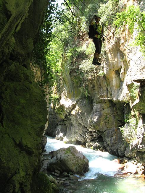 Foto: Andreas Koller / Klettersteigtour / Via ferrata des Canyons de Lantosque (500m) / 19.08.2010 01:45:37