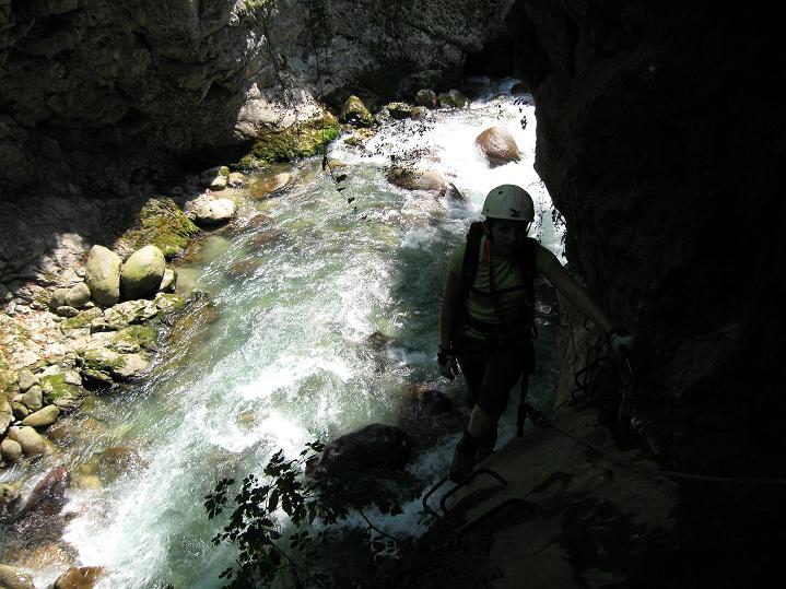 Foto: Andreas Koller / Klettersteigtour / Via ferrata des Canyons de Lantosque (500m) / 19.08.2010 01:44:51