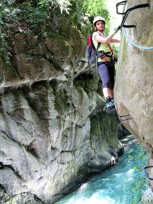 Foto: Andreas Koller / Klettersteigtour / Via ferrata des Canyons de Lantosque (500m) / 19.08.2010 01:44:43