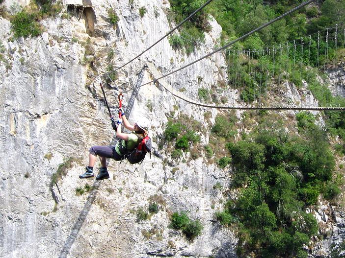 Foto: Andreas Koller / Klettersteigtour / Via ferrata des Canyons de Lantosque (500m) / 19.08.2010 01:42:19