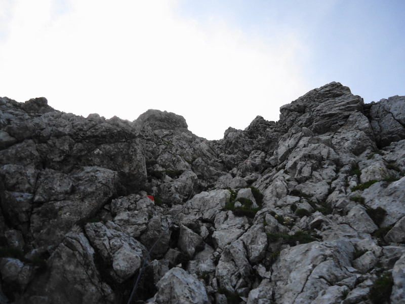 Foto: Günter Siegl / Wandertour / Reißkofel 2371m Überschreitung / Drahtseilpassage / 03.09.2017 11:11:54