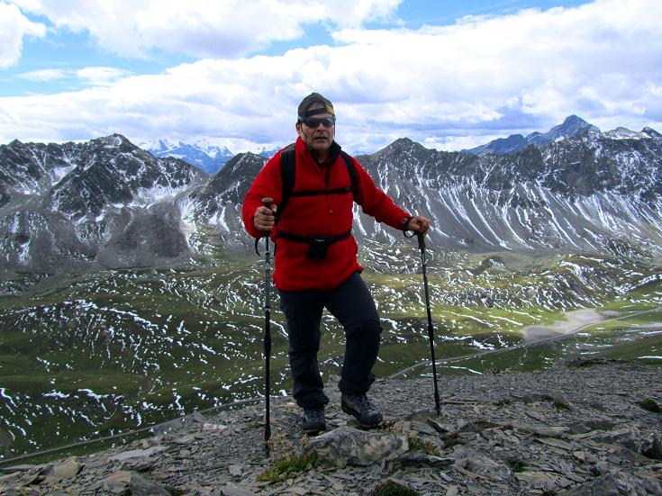 Foto: Andreas Koller / Wandertour / Piz Blaisun über dem Albulapass (3200m) / Aufstieg über den SW-Grat / 09.09.2010 01:05:57