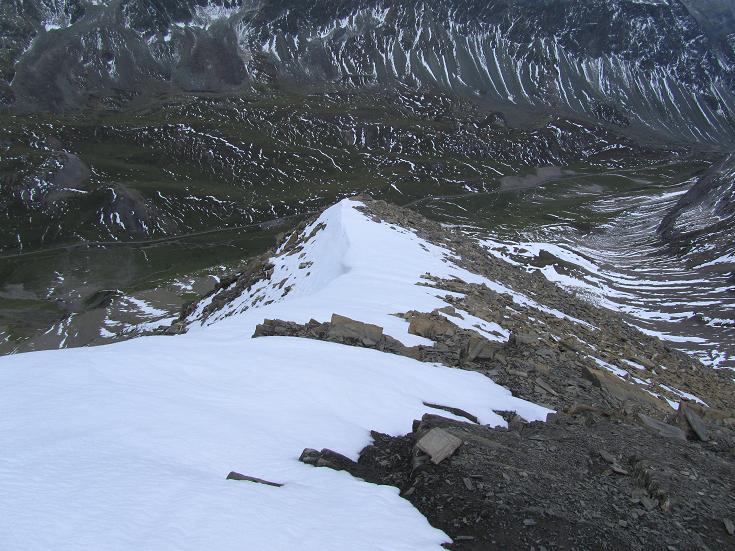 Foto: Andreas Koller / Wandertour / Piz Blaisun über dem Albulapass (3200m) / Aufstiegsgrat / 09.09.2010 01:01:54
