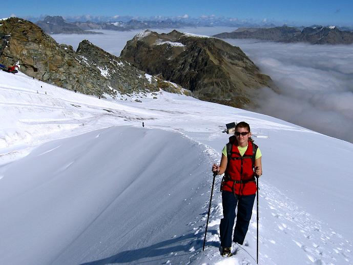 Foto: Andreas Koller / Wandertour / Piz Murtel und Fuorcla Surlej (3433m) / Aufstieg zum Piz Murtel / 15.10.2010 21:18:49