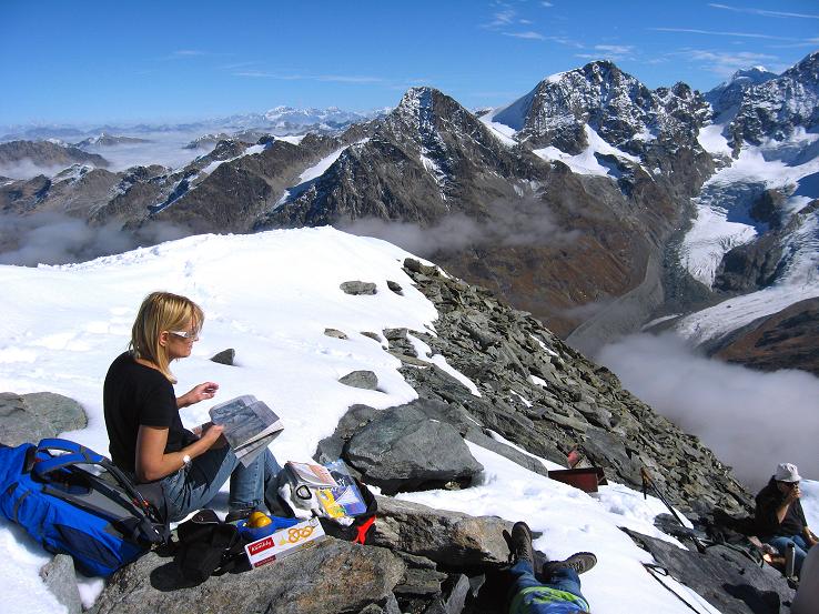 Foto: Andreas Koller / Wandertour / Piz Murtel und Fuorcla Surlej (3433m) / 15.10.2010 21:14:36