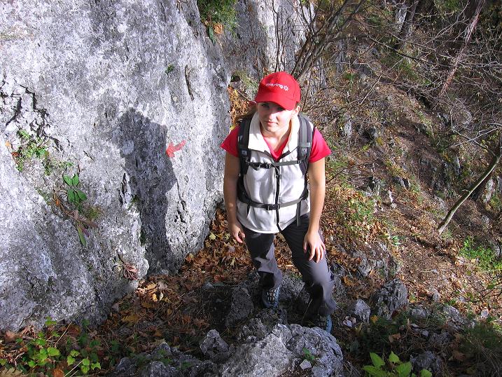 Foto: Andreas Koller / Klettertour / Doppelsteig (722m) / Kurz vor dem Einstieg / 02.11.2010 20:42:18