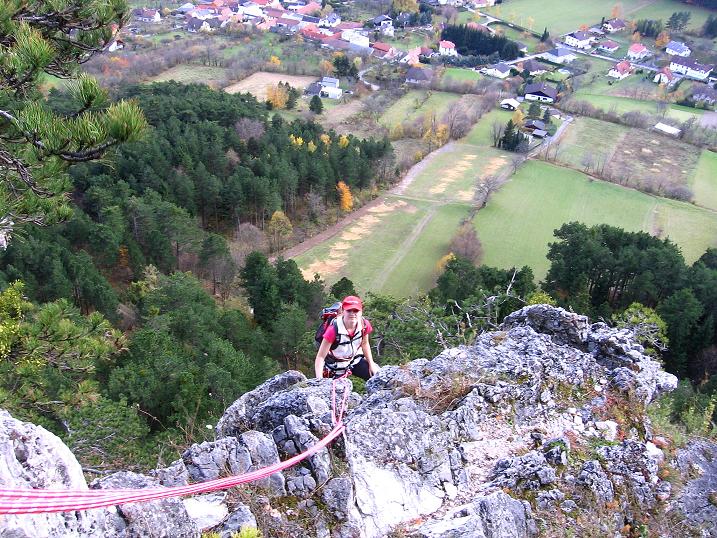 Foto: Andreas Koller / Klettertour / Doppelsteig (722m) / Teilweise ein wenig luftig / 02.11.2010 20:34:19