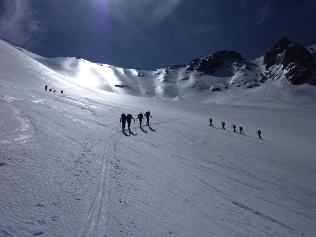 Foto: Manfred Karl / Skitour / Likkemt, 3625 m / Im traumhaft schönen Kar zum Likkemt / 05.02.2012 18:59:36