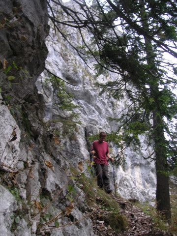 Foto: Wolfgang Lauschensky / Wandertour / Kindlwand Wasserwand Heuberg Kitzstein / Querung zum Sattel an der Kindlsüdwand / 23.11.2010 17:21:46