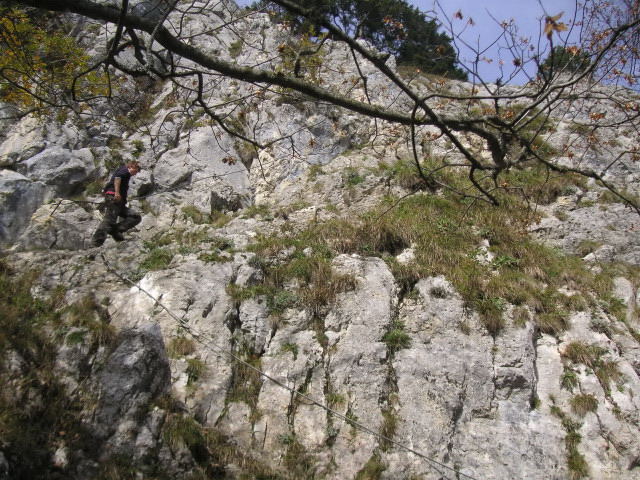 Foto: Wolfgang Lauschensky / Wandertour / Kindlwand Wasserwand Heuberg Kitzstein / gesicherter Felspfad / 23.11.2010 17:20:45