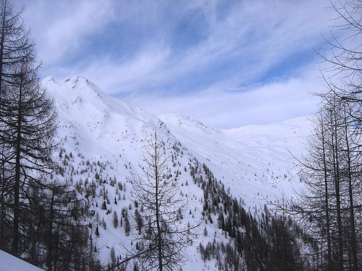 Foto: Andreas Koller / Skitour / Ochsenkopf - Geheimtipp über dem Mölltal (2536m) / Erster Blick auf den Ochsenkopf / 21.12.2010 20:26:27
