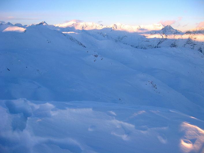 Foto: Andreas Koller / Skitour / Ochsenkopf - Geheimtipp über dem Mölltal (2536m) / Blick bom Ochsenkopf nach N / 21.12.2010 20:17:51