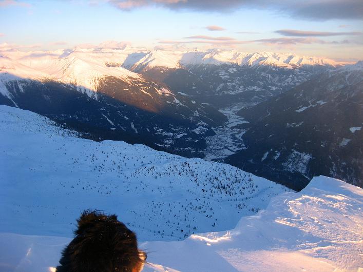 Foto: Andreas Koller / Skitour / Ochsenkopf - Geheimtipp über dem Mölltal (2536m) / Blick vom Gipfel nach SO / 21.12.2010 20:17:03