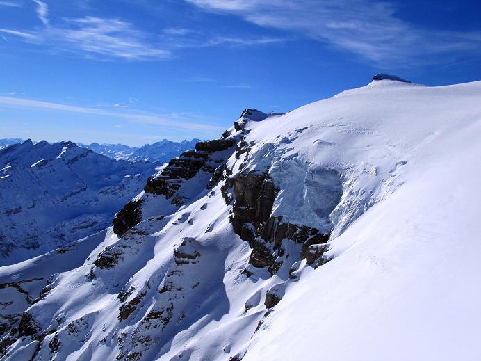 Foto: Andreas Koller / Skitour / Sommet des Diablerets (3210m) / Gletscherdach des Glacier des Diablerets / 13.02.2011 20:55:23
