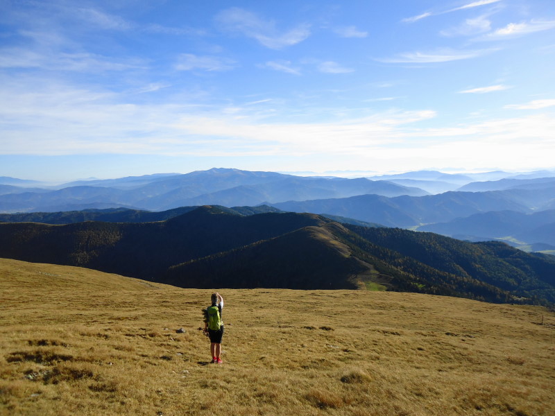 Foto: Günter Siegl / Wandertour / Über die Loretto-Kapelle zum Gipfelsammeln (2308m) / Blick zum Rosenkogel / 31.10.2014 11:22:18