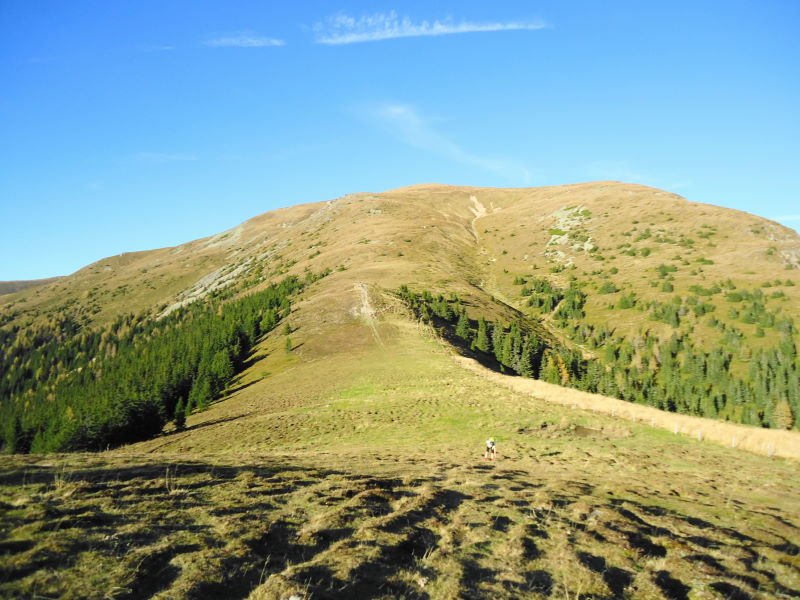 Foto: Günter Siegl / Wandertour / Über die Loretto-Kapelle zum Gipfelsammeln (2308m) / Salzlecken mit Rückblick Lahneck / 31.10.2014 11:21:41