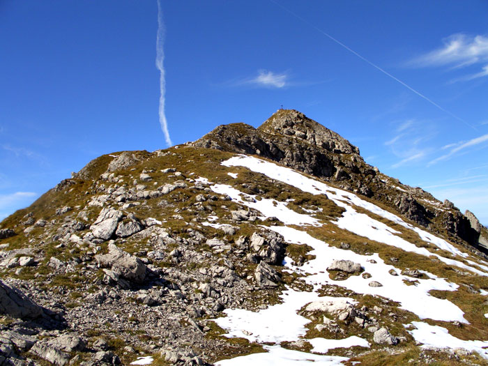 Foto: vince 51 / Wandertour / Kanzberg-Jochspitze Rundtour / Jochspitze von der Wegteilung zum Hornbachjoch aus gesehen / 17.06.2011 22:40:01