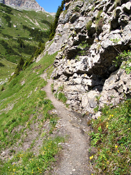 Foto: vince 51 / Wandertour / Saladinaspitze/Fensterlewand / auf dem Felsensteig / 01.07.2011 22:27:58
