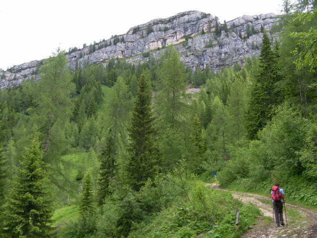 Foto: Wolfgang Lauschensky / Wandertour / Monte Pena oder Penna 2196m / Monte Pena Westwand / 02.07.2011 16:28:49