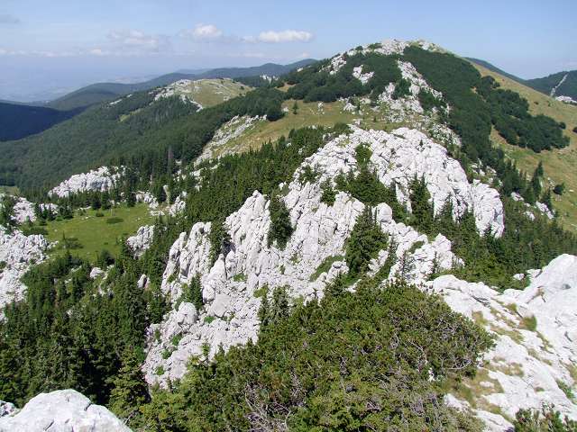 Foto: Datzi / Wandertour / Tour auf den Balinovac im Nationalpark Sjenerni / Blick zurück vom Gipfel Balinovac / 22.07.2011 18:33:12