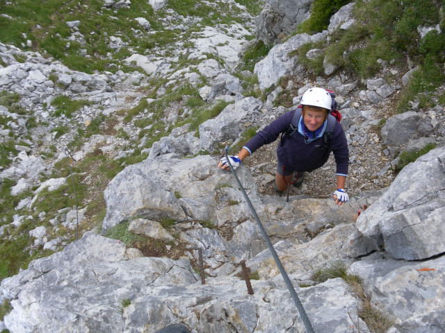 Foto: Wolfgang Lauschensky / Klettersteigtour / Winkelturm Ostgratklettersteig / wenige Stellen reiner Fels / 06.08.2011 11:08:55